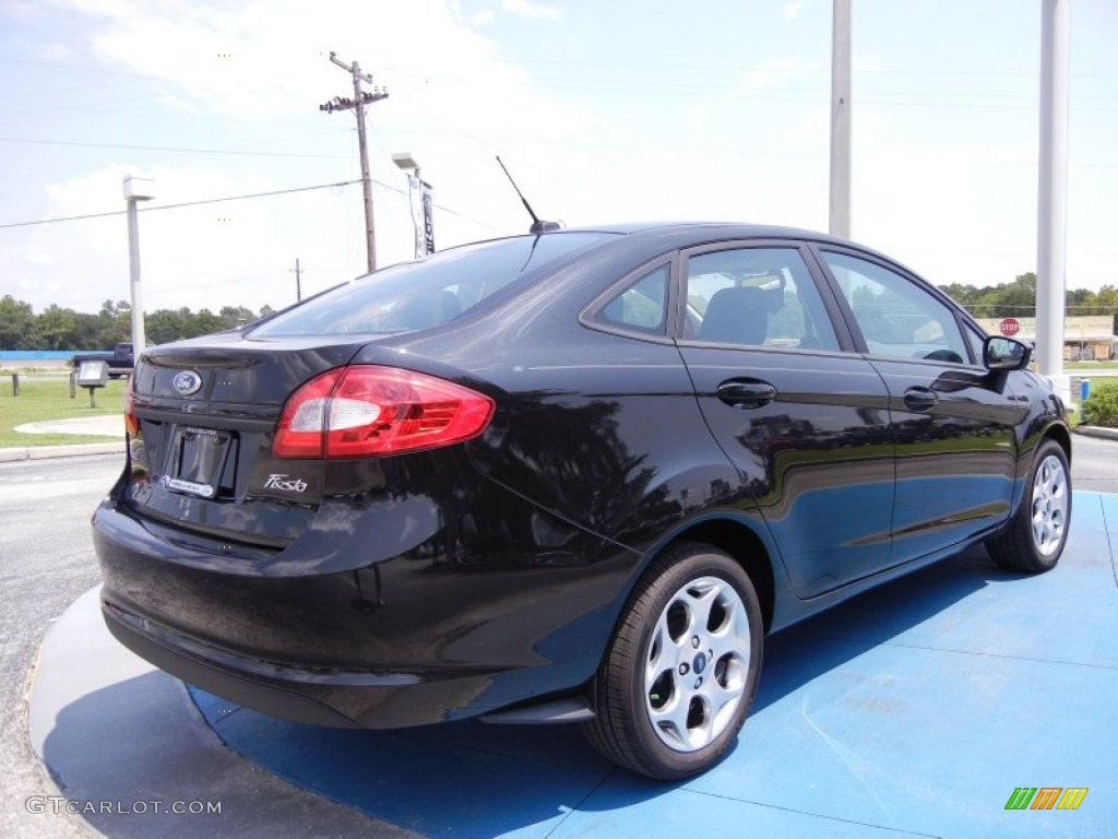 Tuxedo Black Metallic 2011 Ford Fiesta SEL Sedan Exterior Photo #53329545