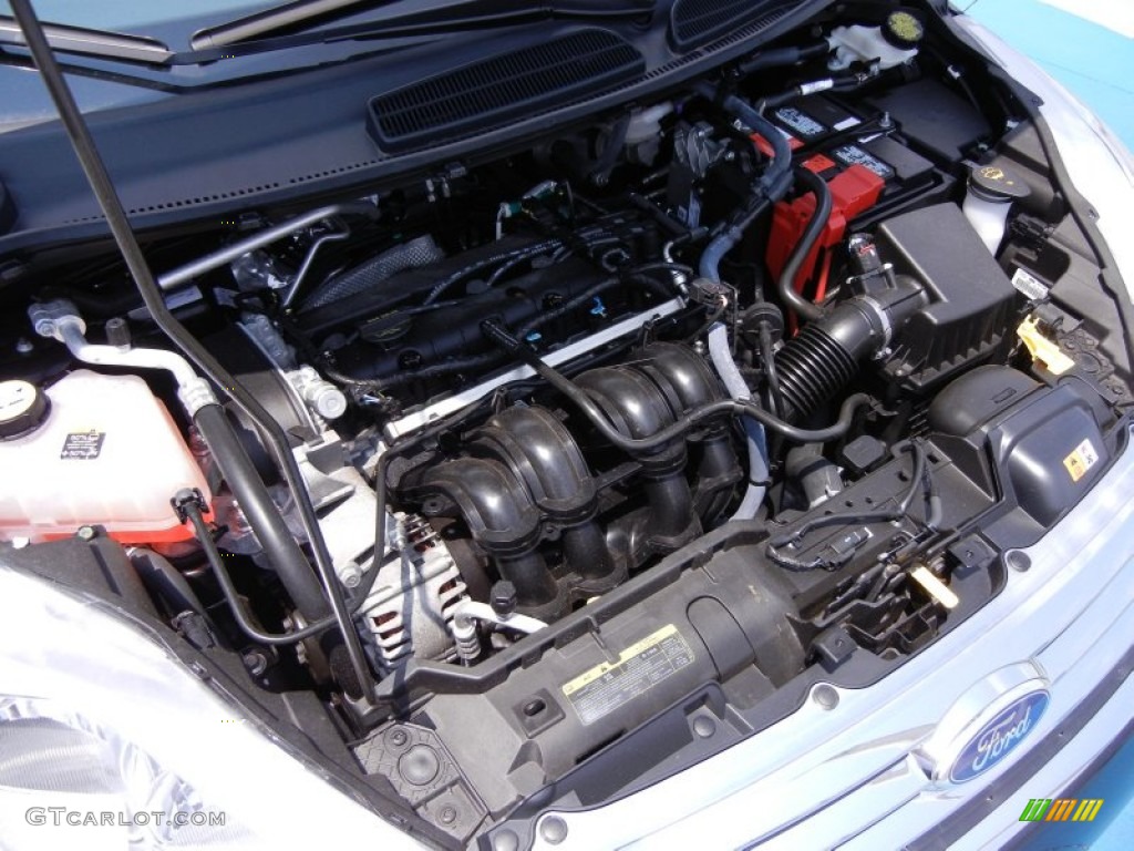 2011 Ford Fiesta SEL Sedan 1.6 Liter DOHC 16-Valve Ti-VCT Duratec 4 Cylinder Engine Photo #53329677