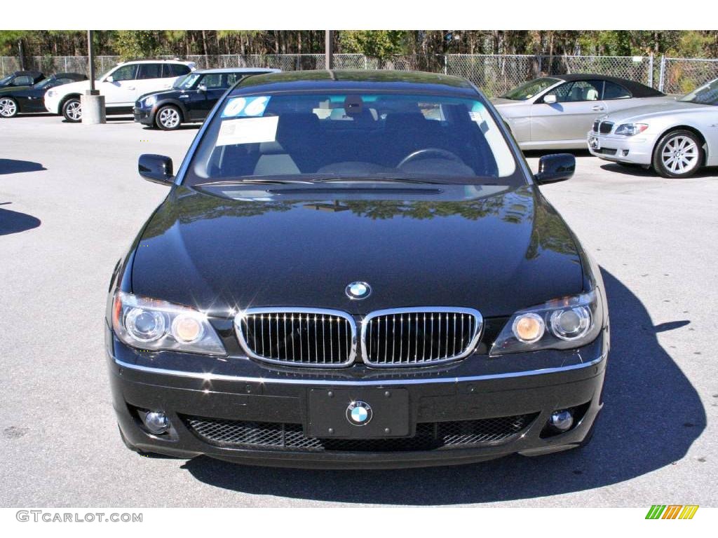 2006 7 Series 750Li Sedan - Jet Black / Black Nasca Leather photo #2