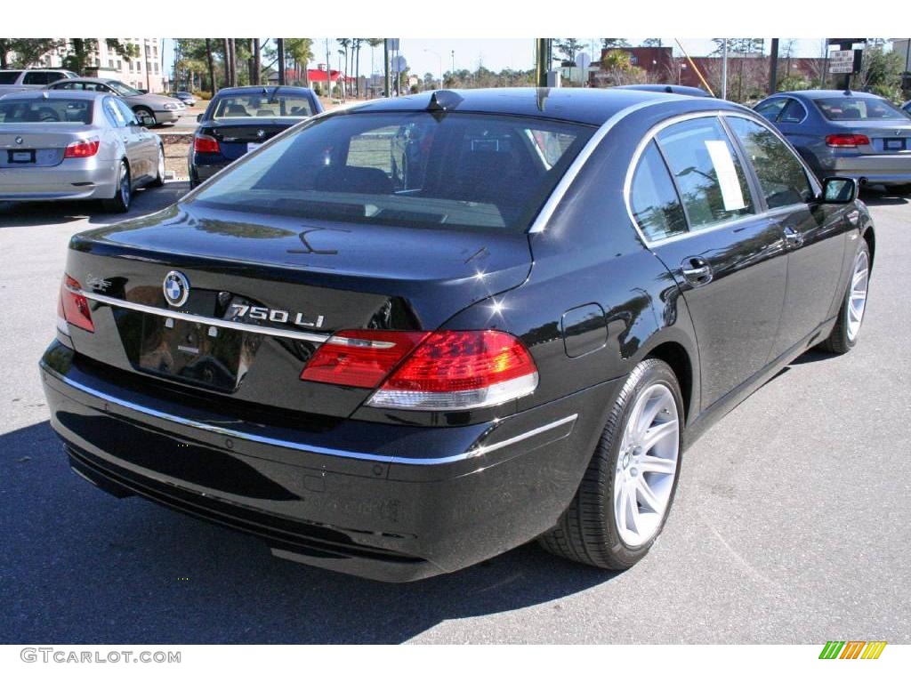 2006 7 Series 750Li Sedan - Jet Black / Black Nasca Leather photo #7