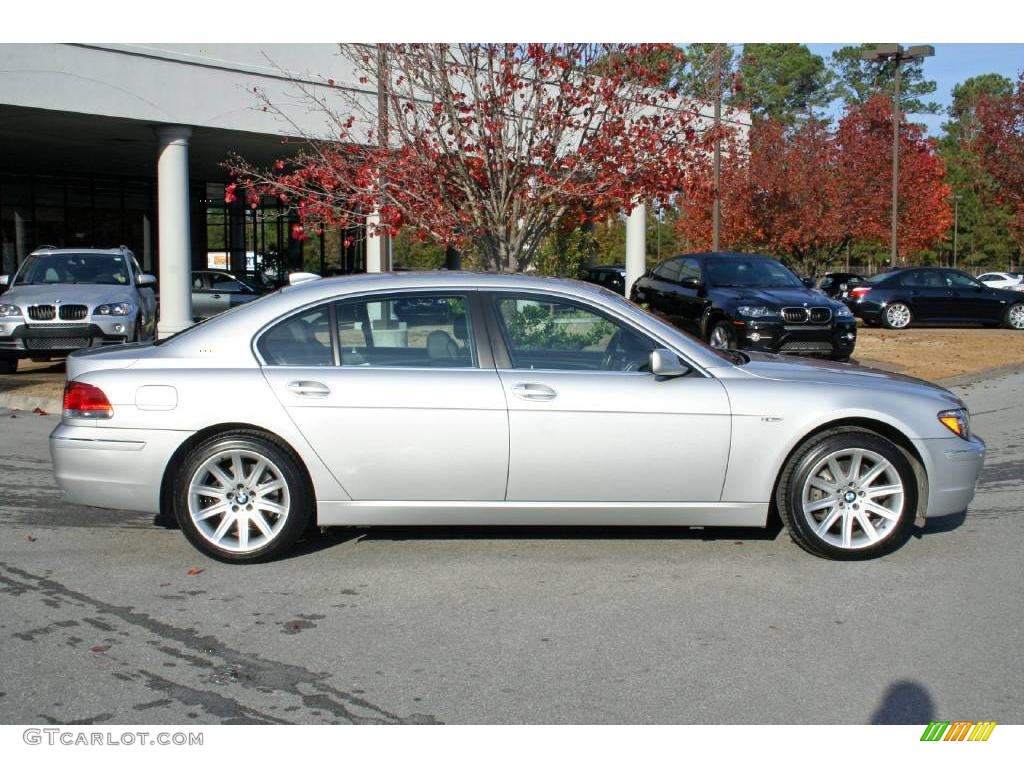 2006 7 Series 750Li Sedan - Titanium Silver Metallic / Black/Black photo #3