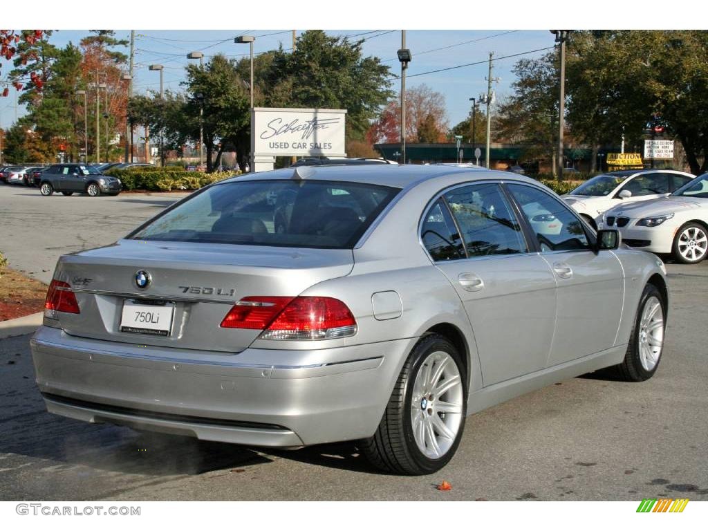 2006 7 Series 750Li Sedan - Titanium Silver Metallic / Black/Black photo #4