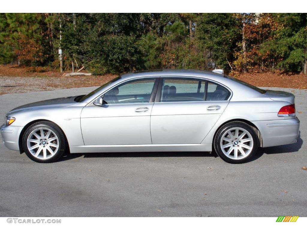 2006 7 Series 750Li Sedan - Titanium Silver Metallic / Black/Black photo #6