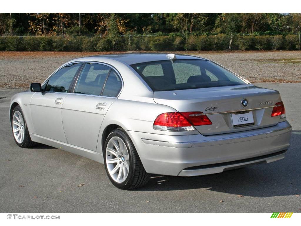 2006 7 Series 750Li Sedan - Titanium Silver Metallic / Black/Black photo #7