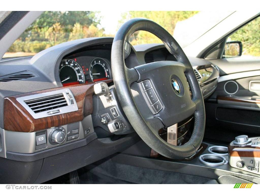 2006 7 Series 750Li Sedan - Titanium Silver Metallic / Black/Black photo #20