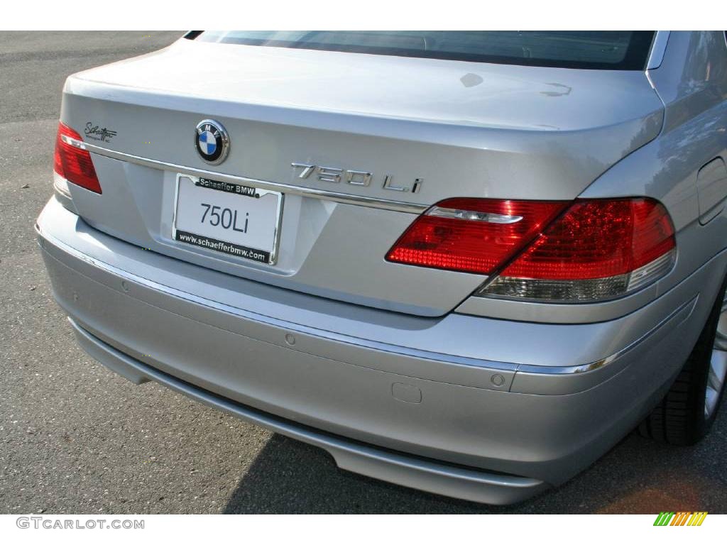 2006 7 Series 750Li Sedan - Titanium Silver Metallic / Black/Black photo #27