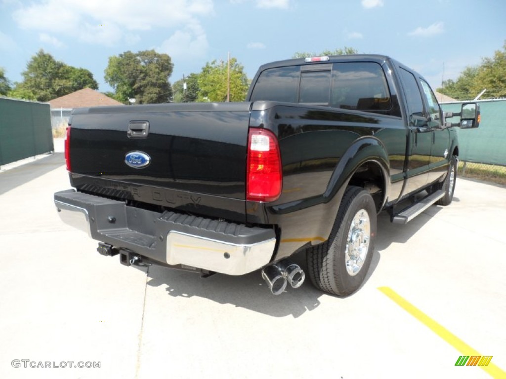 2012 F350 Super Duty Lariat Crew Cab - Black / Black photo #3