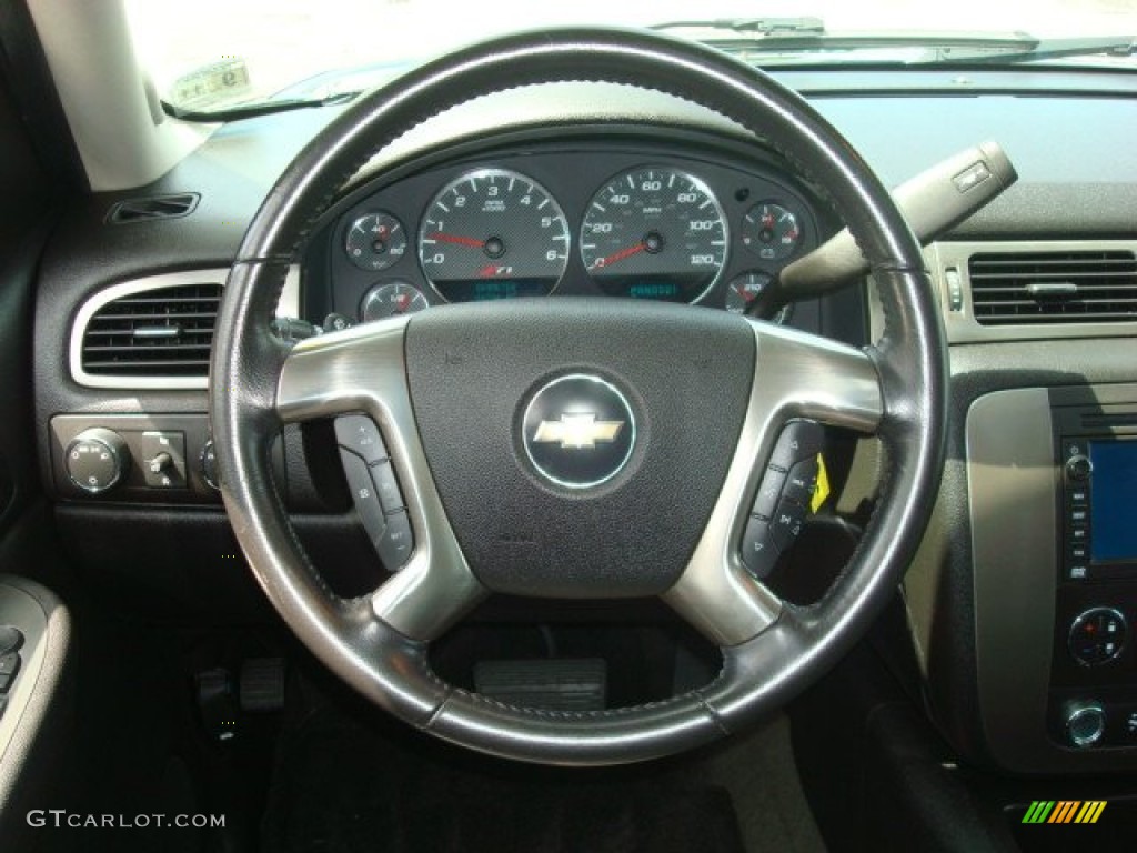 2007 Chevrolet Suburban 1500 Z71 4x4 Ebony Steering Wheel Photo #53336062