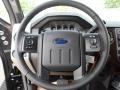 Black 2012 Ford F350 Super Duty Lariat Crew Cab Steering Wheel