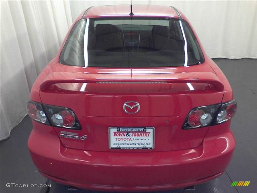 2008 MAZDA6 i Sport Sedan - Volcanic Red / Black photo #4