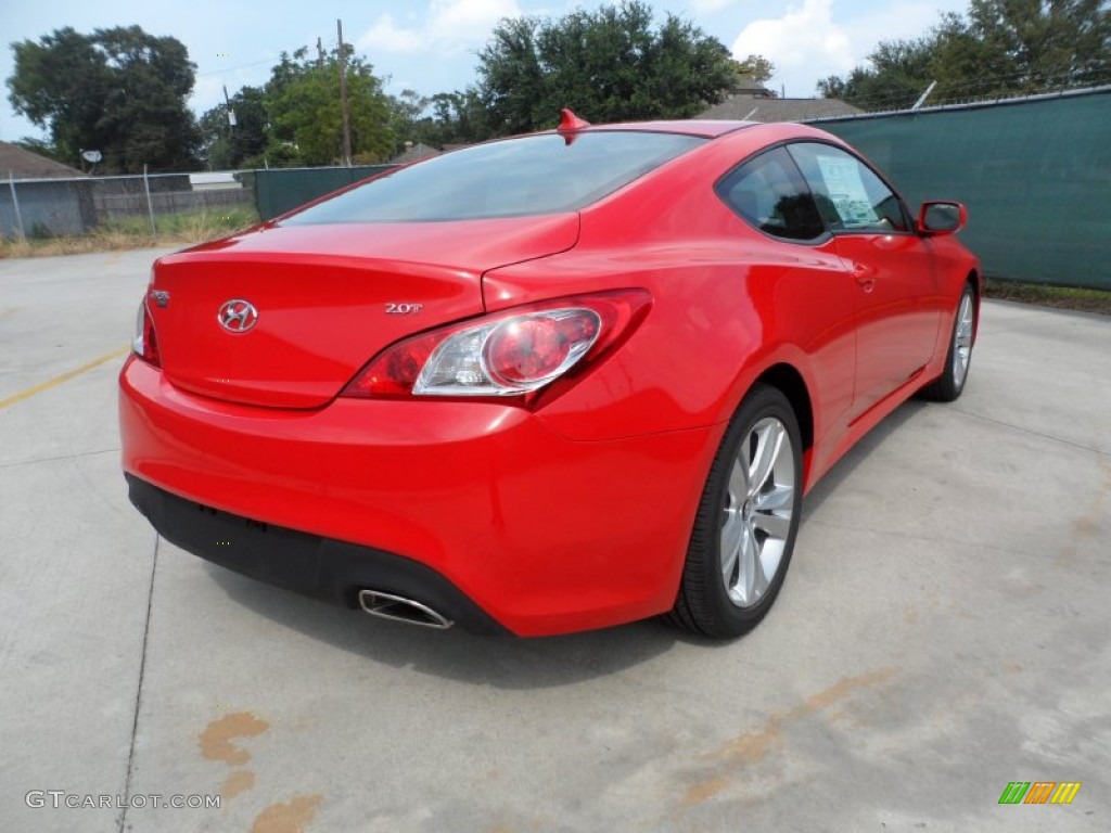 2012 Genesis Coupe 2.0T - Tsukuba Red / Black Cloth photo #3