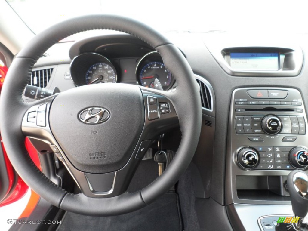 2012 Hyundai Genesis Coupe 2.0T Black Cloth Dashboard Photo #53337652