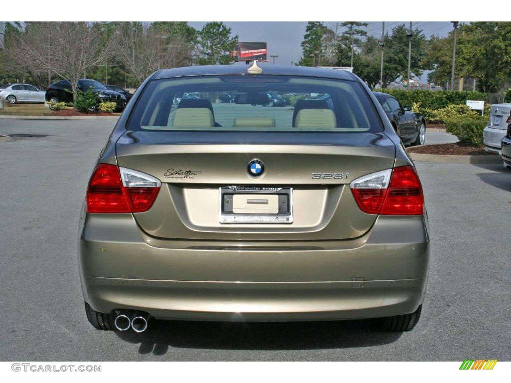 2007 3 Series 328i Sedan - Sonora Metallic / Beige photo #5