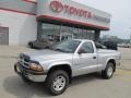 2002 Bright Silver Metallic Dodge Dakota Sport Regular Cab 4x4  photo #2