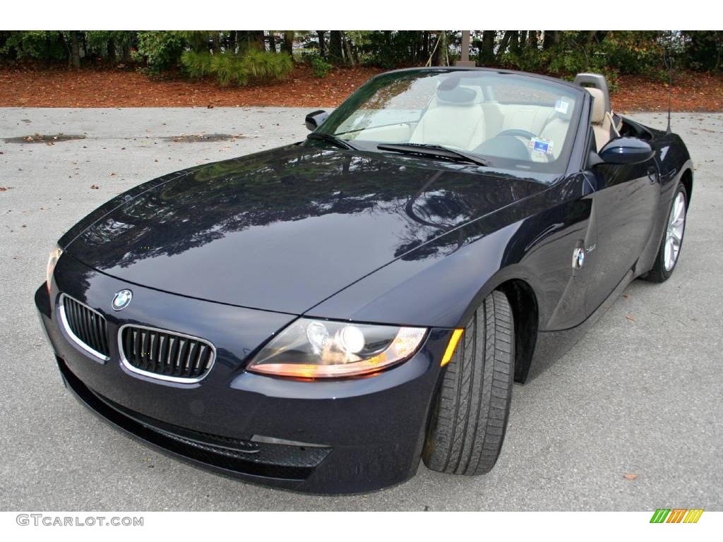 2006 Z4 3.0i Roadster - Monaco Blue Metallic / Beige photo #1