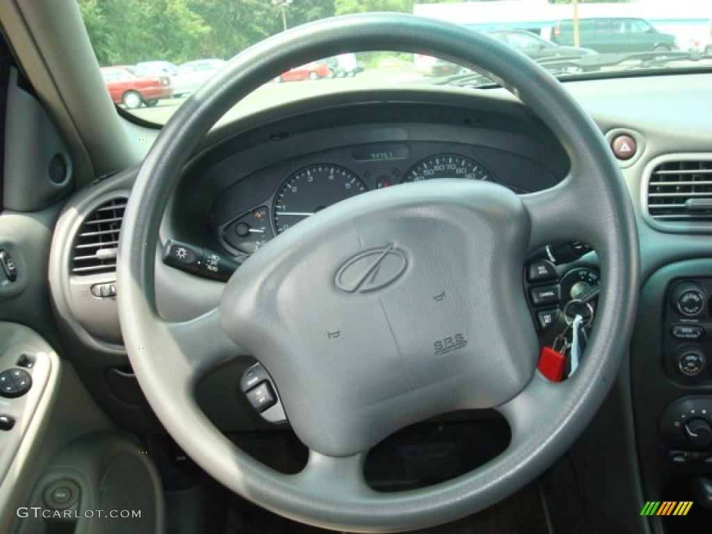 2001 Oldsmobile Alero GL Sedan Pewter Steering Wheel Photo #53338651