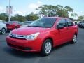 2008 Vermillion Red Ford Focus S Coupe  photo #3