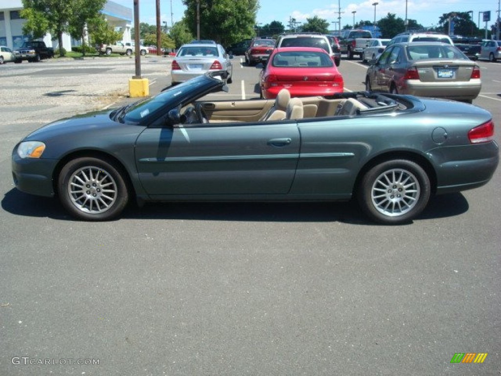 Onyx Green Pearl 2004 Chrysler Sebring LX Convertible Exterior Photo #53338813