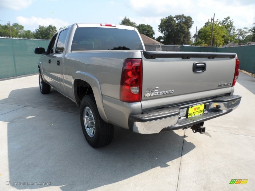 2003 Silverado 1500 LS Crew Cab - Light Pewter Metallic / Medium Gray photo #5