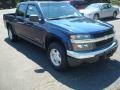 2004 Indigo Blue Metallic Chevrolet Colorado LS Crew Cab  photo #3