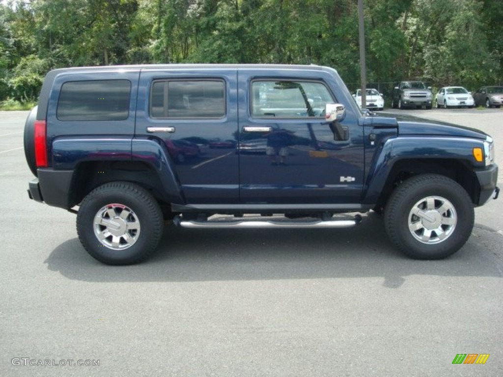 Midnight Blue Metallic 2008 Hummer H3 Standard H3 Model Exterior Photo #53339521