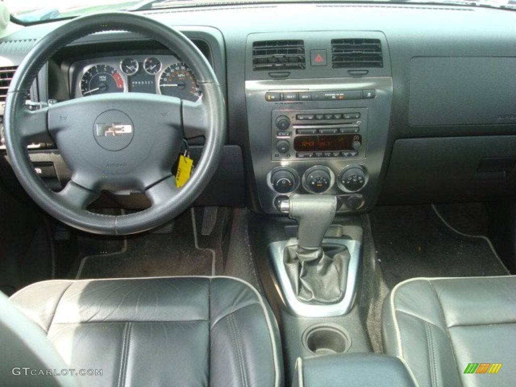 2008 Hummer H3 Standard H3 Model Ebony Black/Pewter Dashboard Photo #53339575