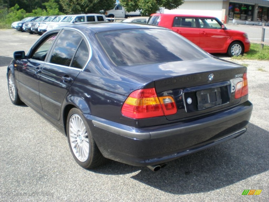 2002 3 Series 330i Sedan - Orient Blue Metallic / Grey photo #7