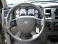 Khaki 2008 Dodge Ram 1500 Big Horn Edition Quad Cab 4x4 Steering Wheel