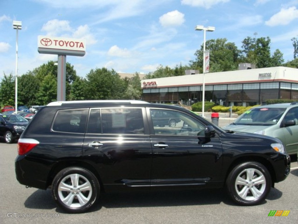 2009 Highlander Limited 4WD - Black / Sand Beige photo #1