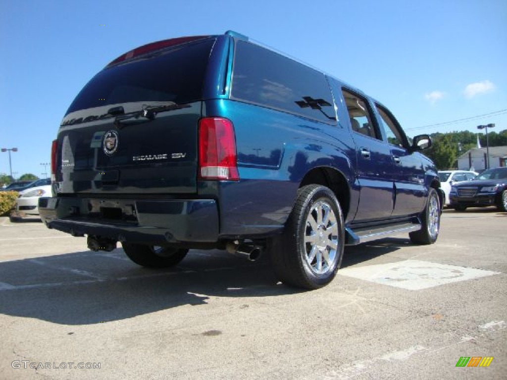 2005 Escalade ESV Platinum AWD - Rip Tide Blue / Shale photo #3
