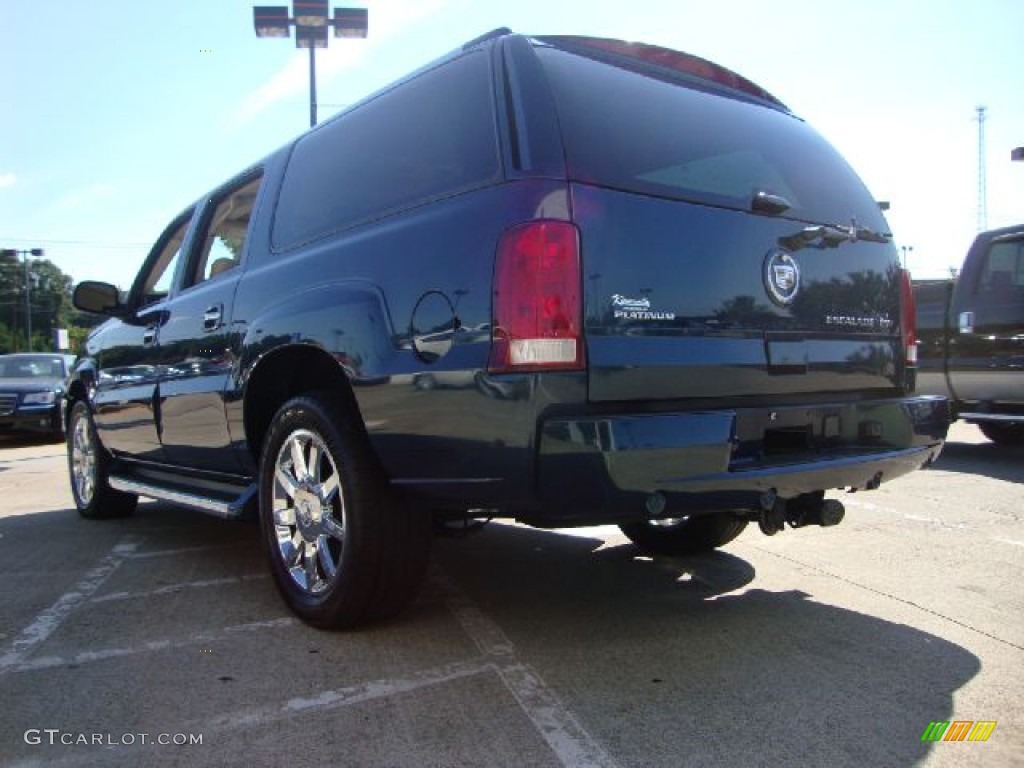 2005 Escalade ESV Platinum AWD - Rip Tide Blue / Shale photo #5