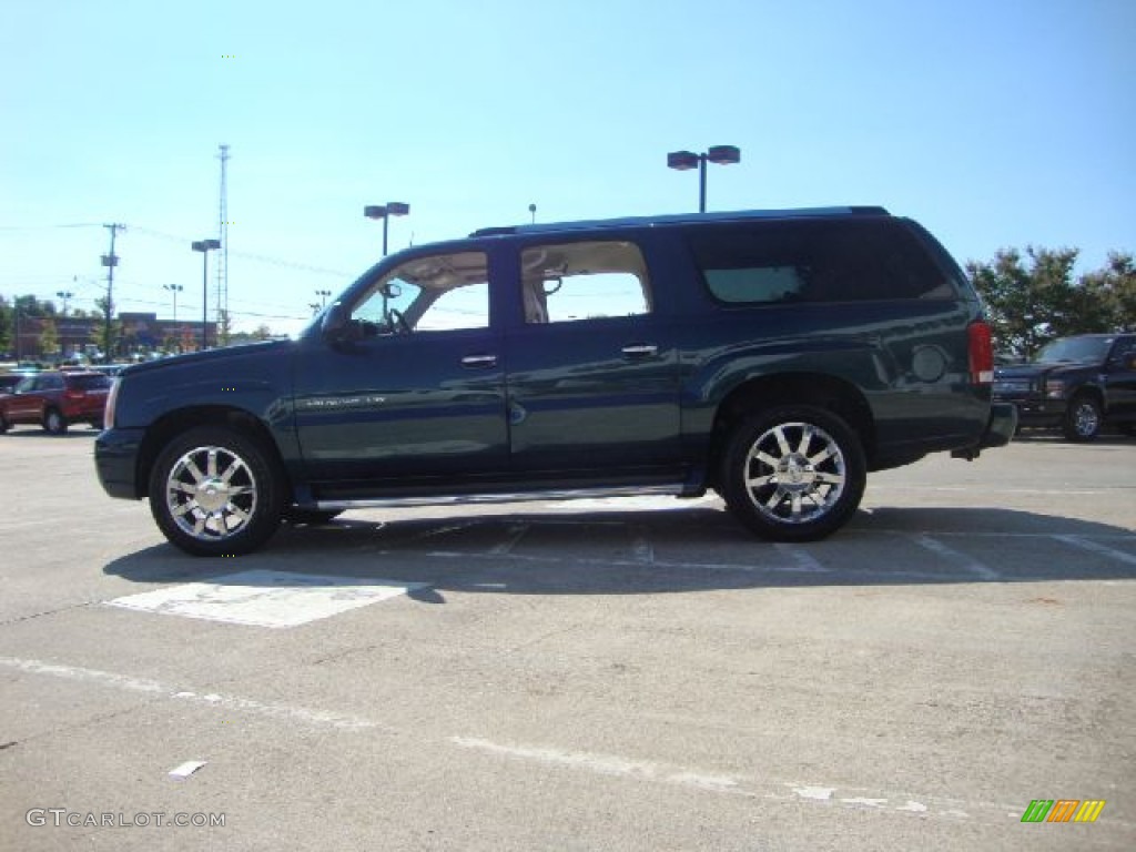 2005 Escalade ESV Platinum AWD - Rip Tide Blue / Shale photo #6