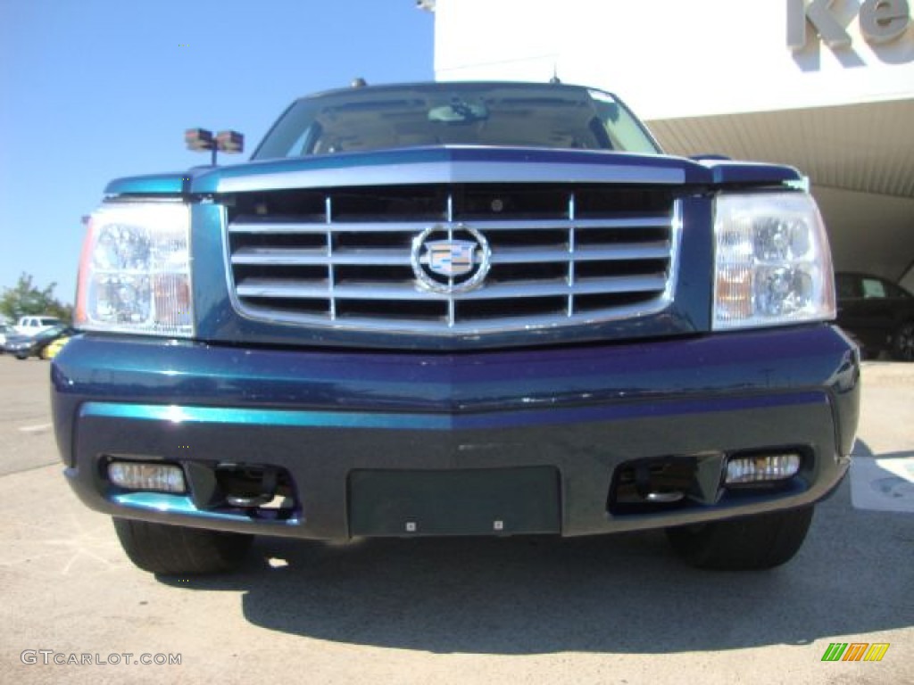 2005 Escalade ESV Platinum AWD - Rip Tide Blue / Shale photo #8