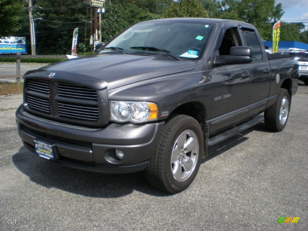 2004 Ram 1500 SLT Quad Cab 4x4 - Graphite Metallic / Dark Slate Gray photo #1