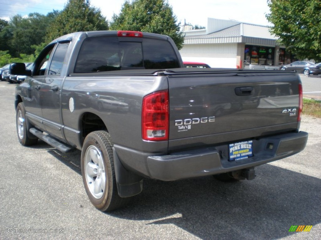 2004 Ram 1500 SLT Quad Cab 4x4 - Graphite Metallic / Dark Slate Gray photo #7