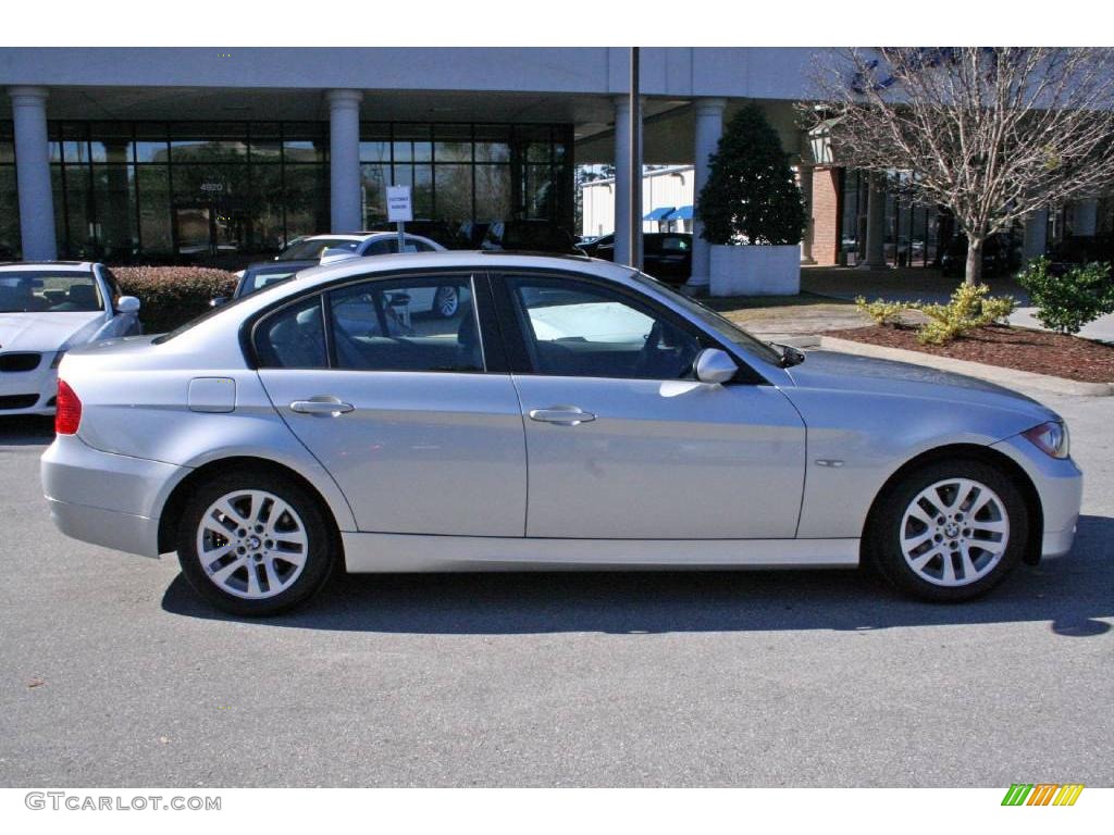 2007 3 Series 328i Sedan - Titanium Silver Metallic / Grey photo #8