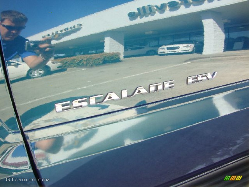 2005 Escalade ESV Platinum AWD - Rip Tide Blue / Shale photo #39