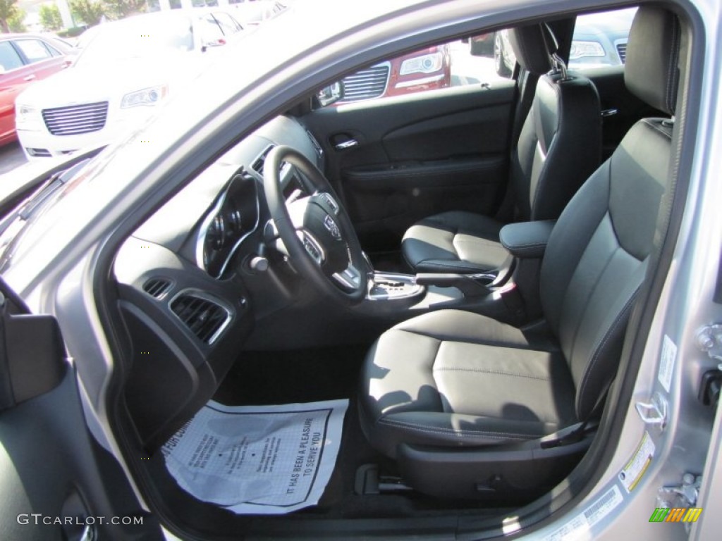 Black Interior 2011 Dodge Avenger Lux Photo #53343307