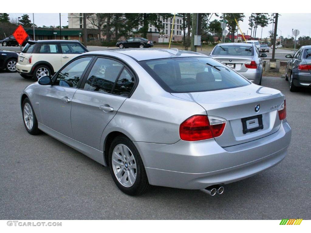 2007 3 Series 328i Sedan - Titanium Silver Metallic / Black photo #5