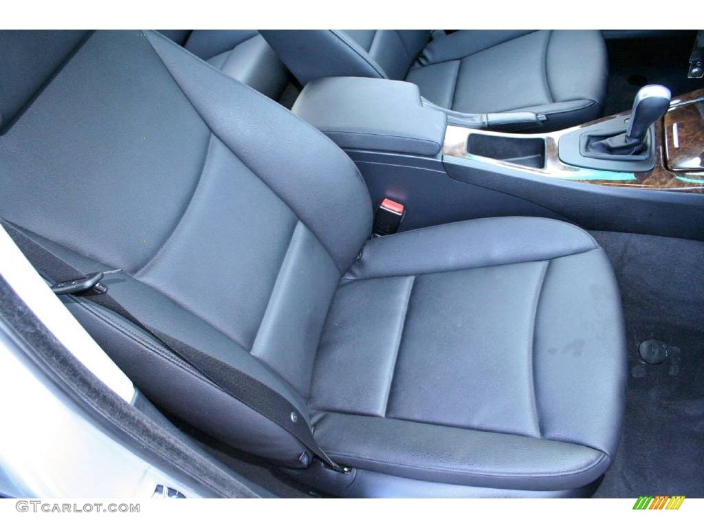 2007 3 Series 328i Sedan - Titanium Silver Metallic / Black photo #12