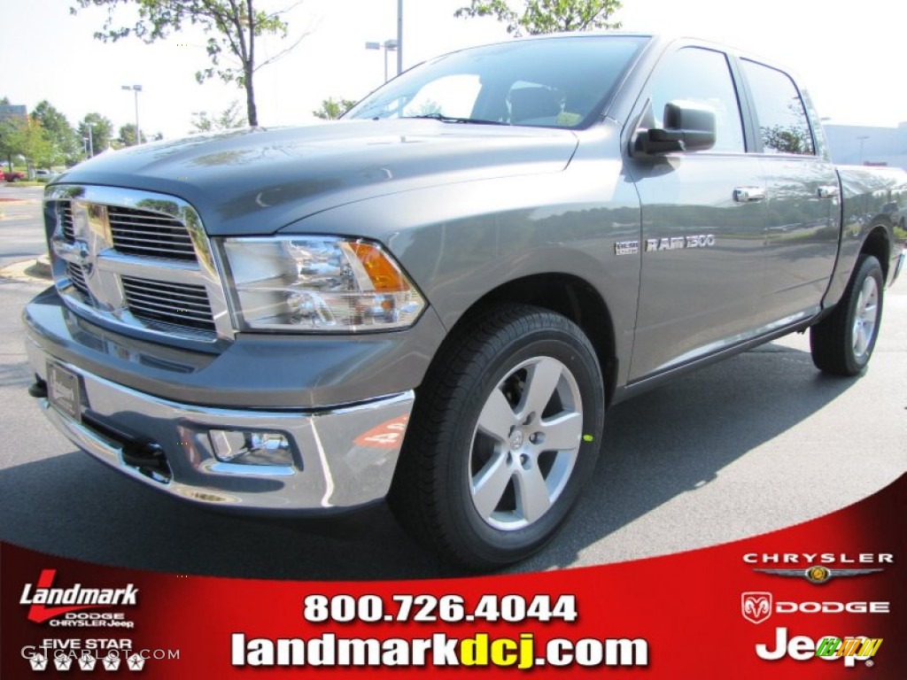 2011 Ram 1500 Big Horn Crew Cab 4x4 - Mineral Gray Metallic / Dark Slate Gray/Medium Graystone photo #1