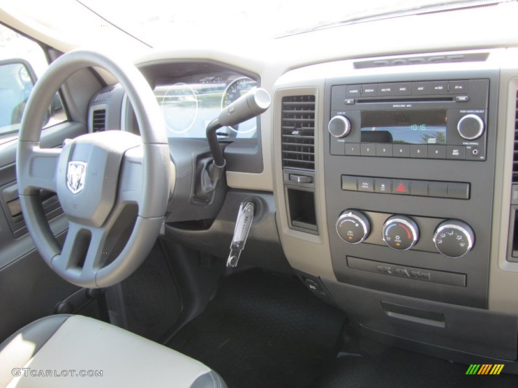 2011 Ram 1500 ST Regular Cab - Bright White / Dark Slate Gray/Medium Graystone photo #9