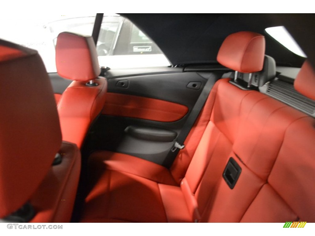 2012 1 Series 128i Convertible - Jet Black / Coral Red photo #6