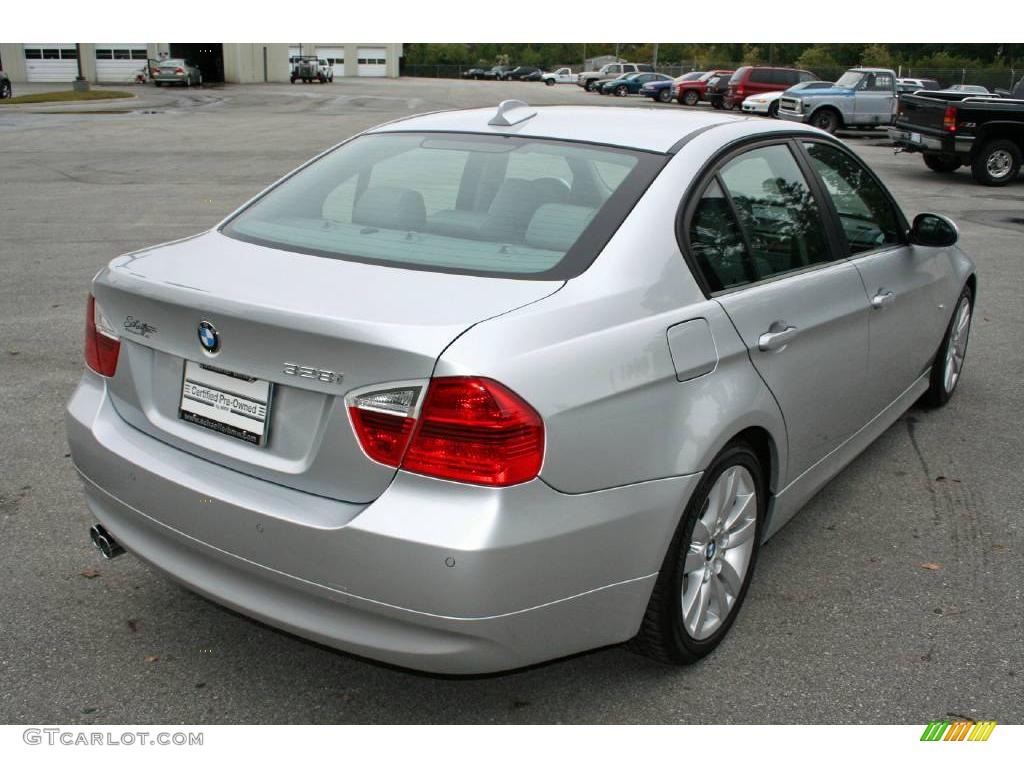 2007 3 Series 328i Sedan - Titanium Silver Metallic / Grey photo #5