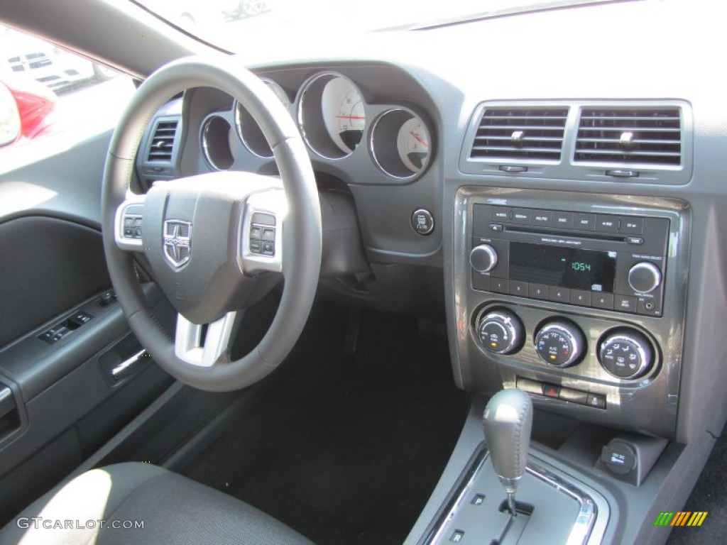 2012 Dodge Challenger SXT Dark Slate Gray Dashboard Photo #53345083