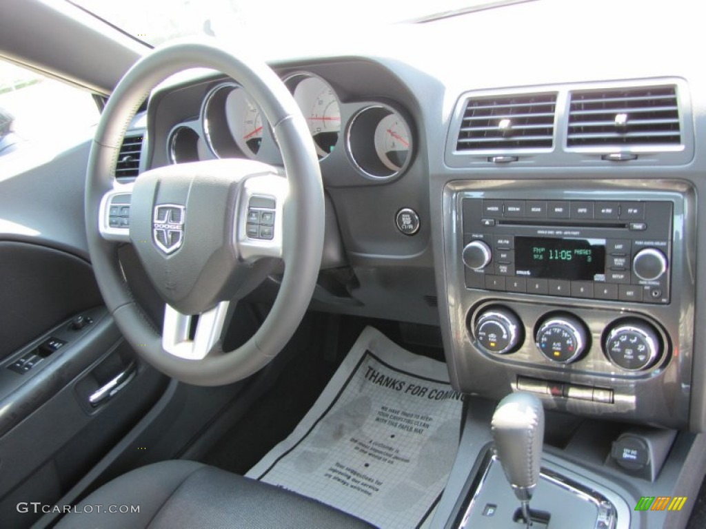 2012 Dodge Challenger SXT Dark Slate Gray Dashboard Photo #53345227