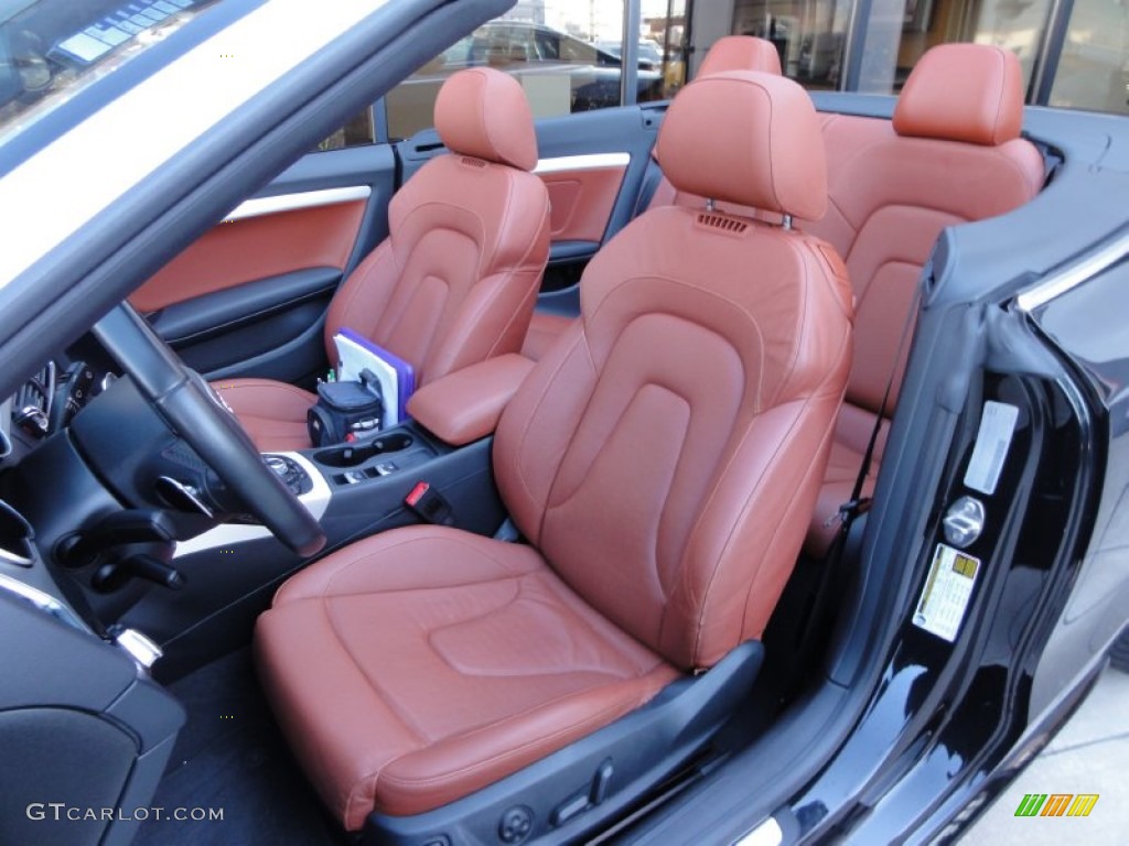 Tuscan Brown Silk Nappa Leather Interior 2010 Audi S5 3.0 TFSI quattro Cabriolet Photo #53345839