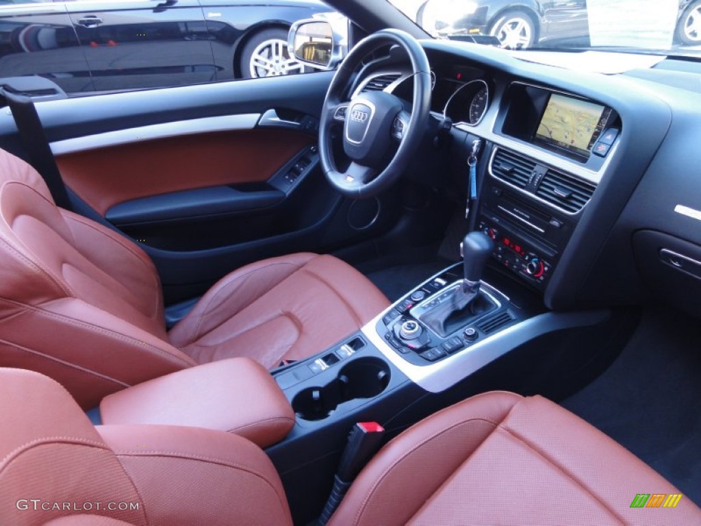 Tuscan Brown Silk Nappa Leather Interior 2010 Audi S5 3.0 TFSI quattro Cabriolet Photo #53345860