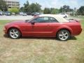 2008 Dark Candy Apple Red Ford Mustang GT Premium Convertible  photo #6