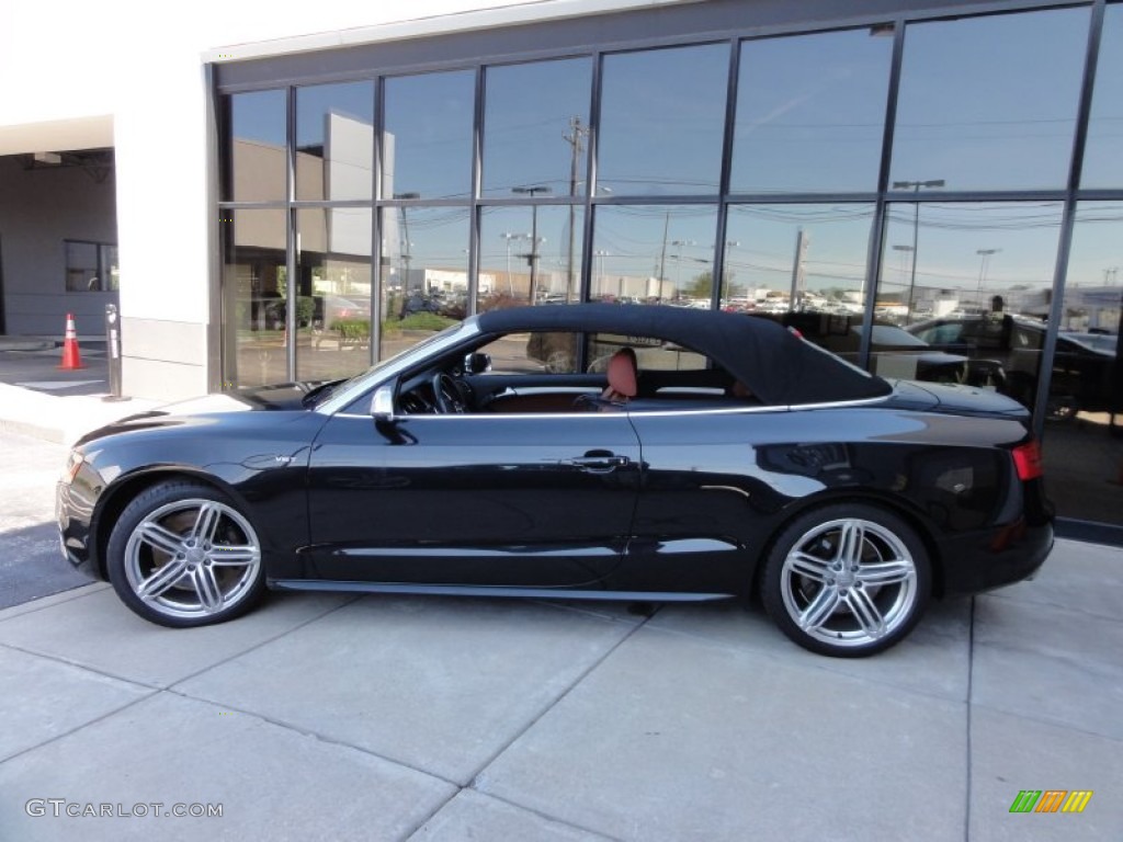 2010 S5 3.0 TFSI quattro Cabriolet - Brilliant Black / Tuscan Brown Silk Nappa Leather photo #38